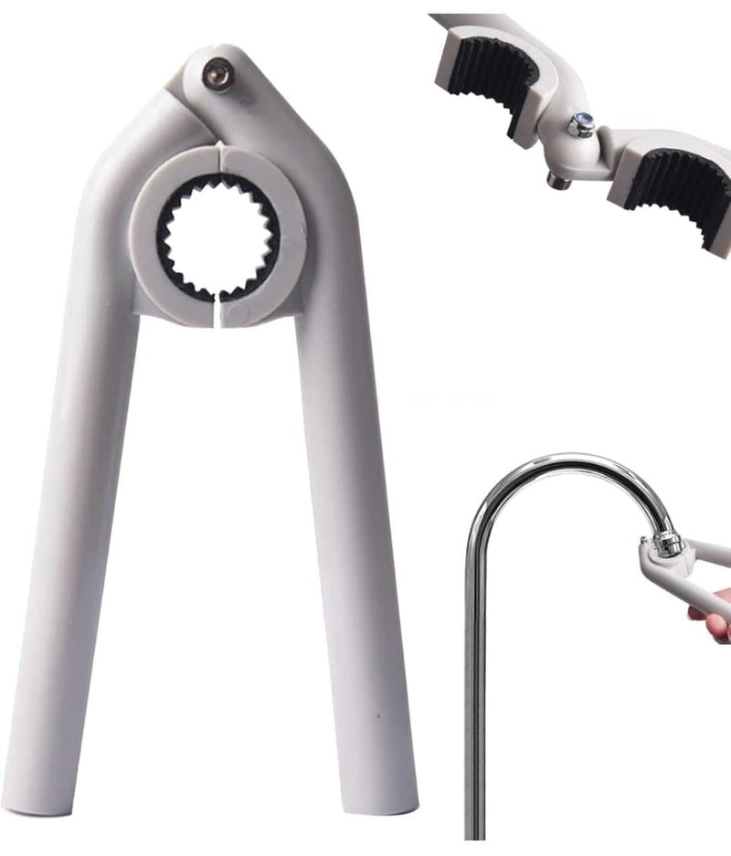 EXOFLY Anti-Slip Plumbing Repair Wrench Tool – Universal Tap Faucet Opener & Spanner for Kitchen and Bathroom, Easy-to-Use Water Tap Opener & Kitchen Sink Wrench (2, Faucet Wrench) - Image 2