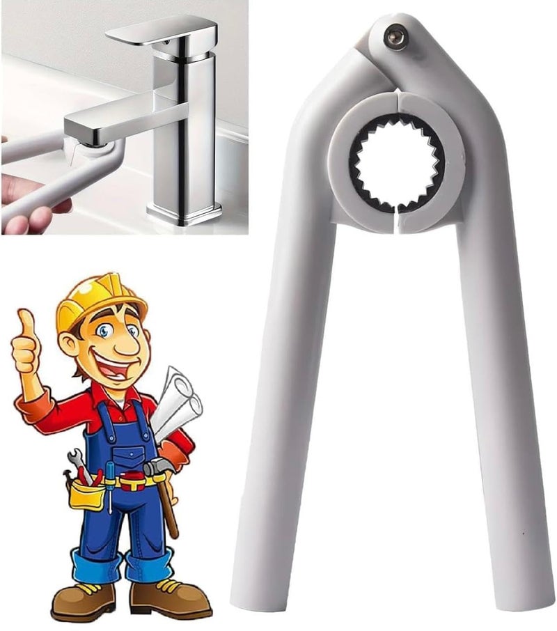 EXOFLY Anti-Slip Plumbing Repair Wrench Tool – Universal Tap Faucet Opener & Spanner for Kitchen and Bathroom, Easy-to-Use Water Tap Opener & Kitchen Sink Wrench (2, Faucet Wrench) - Image 1