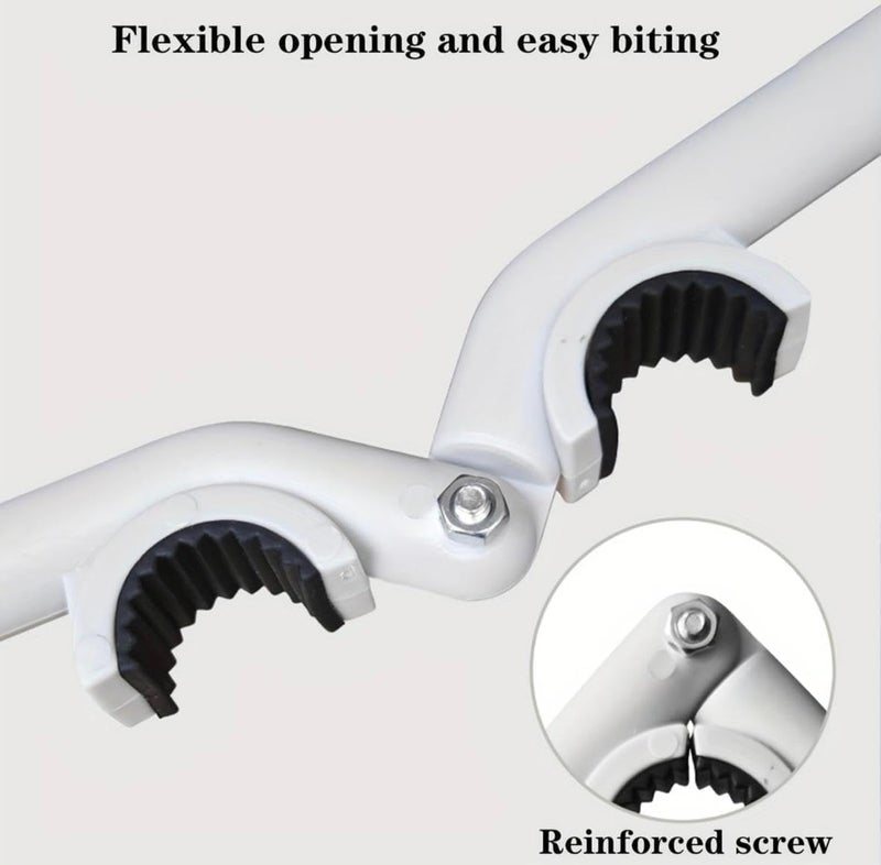 EXOFLY Anti-Slip Plumbing Repair Wrench Tool – Universal Tap Faucet Opener & Spanner for Kitchen and Bathroom, Easy-to-Use Water Tap Opener & Kitchen Sink Wrench (2, Faucet Wrench) - Image 3