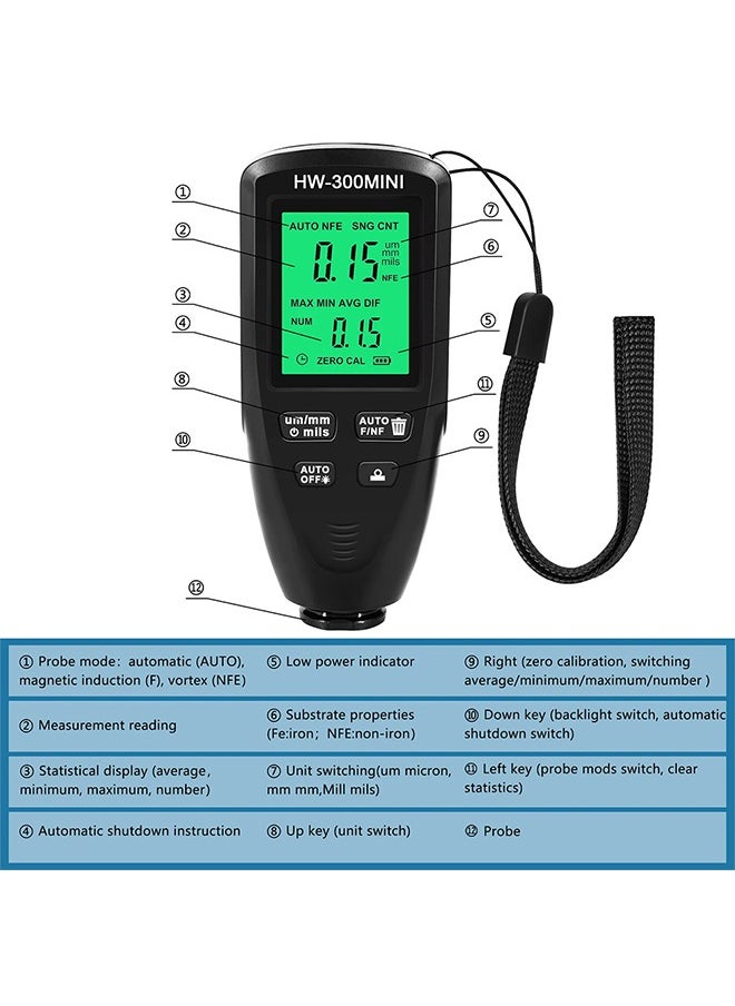 Digital car paint thickness gauge high quality /HW-300MINI - pzsku/ZD1BD8902875B663D231FZ/45/_/1699800511/fdbb2634-0515-4d69-95a4-cf31c2774b70