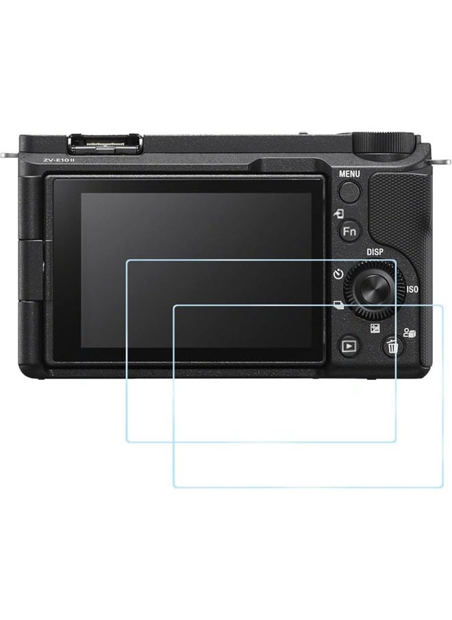 SJet - 2 PACK Screen Protector for Sony Alpha ZV-E10 II ZVE10 II, 0.3mm 9H Hardness Tempered Glass Cover Anti-Scrach Anti-Bubble - Image 1