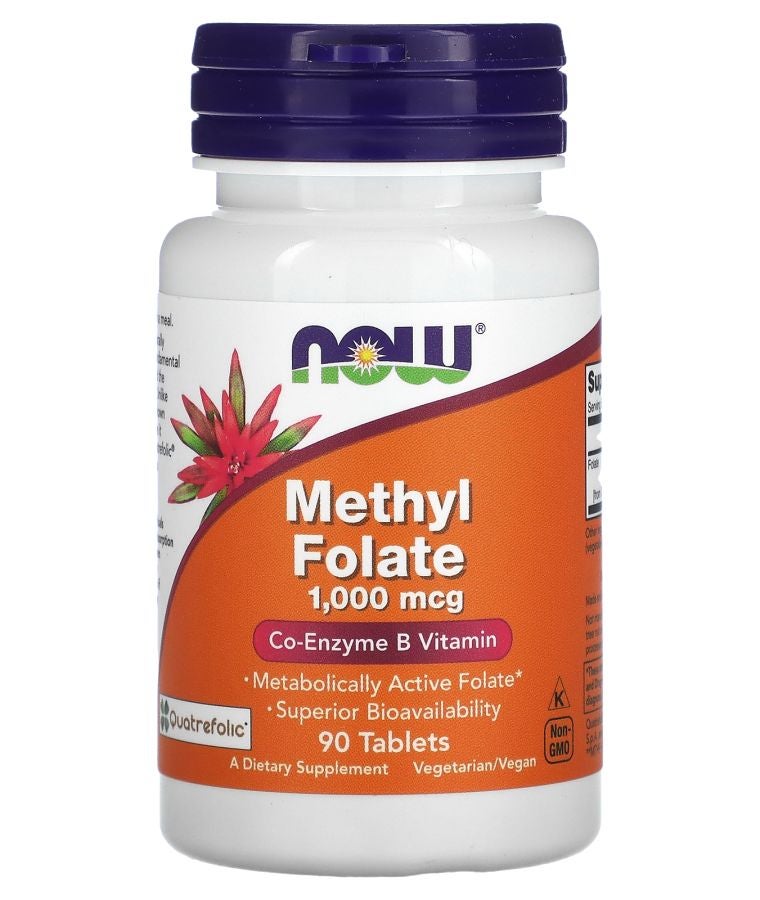 now Methyl Folate 1000 mcg 90 Tablets