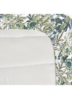 New Leaf NEW LEAF Premium Cotton Elastic Fitted Bedsheets with 2 King Size Pillow Covers | Double Bed with All Around Elastic 220 TC Supersoft | Size - 72 King Sizex78+10 inches | Teal & White  - Image 2