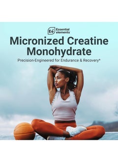 Health & Household Essential Elements Monohydrate Creatine Powder For Women And Men - Micronized Creatine Instantized - Unflavored Pure Creatine Powder Supplements 120 Servings (2 Pack)  - Image 4