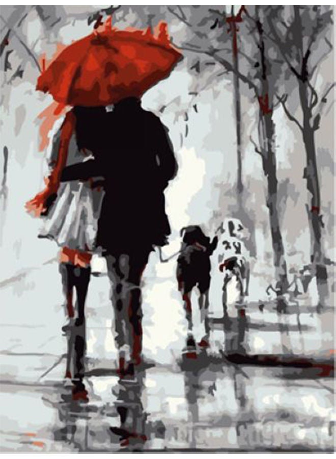 NIBEMINENT DIY Paint By Number Oil Painting On Canvas Kit Multicolour - Image 1