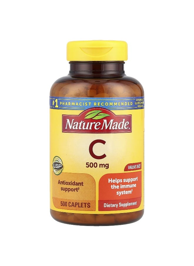 Nature Made Nature Made, Vitamin C, 500 mg, 500 Caplets  - Image 1