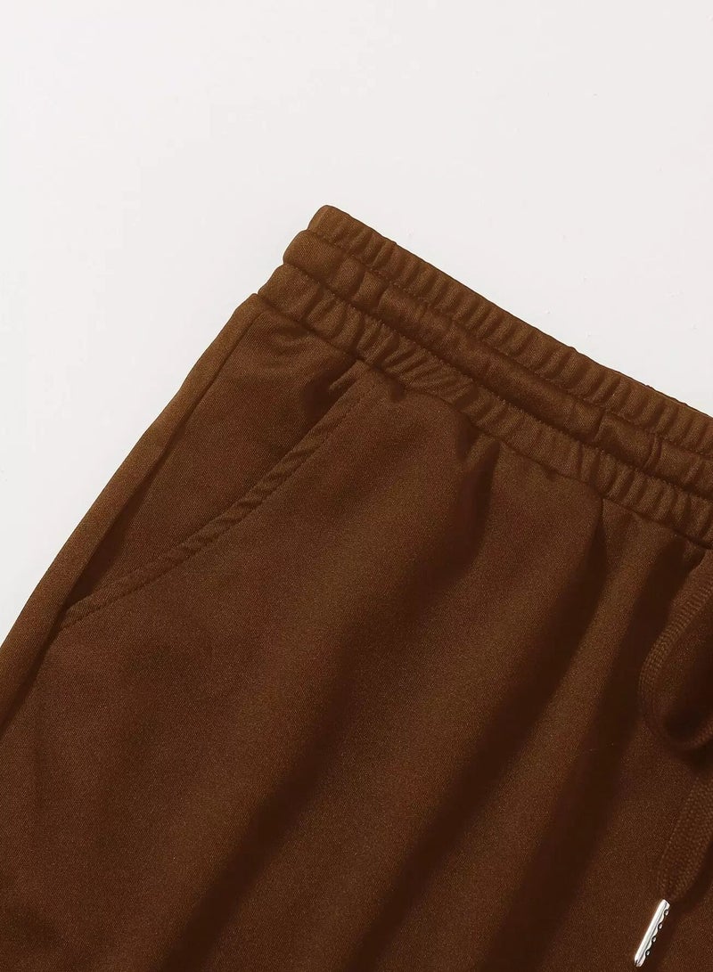 Plus Slant Pocket Solid Skirt  - Image 4