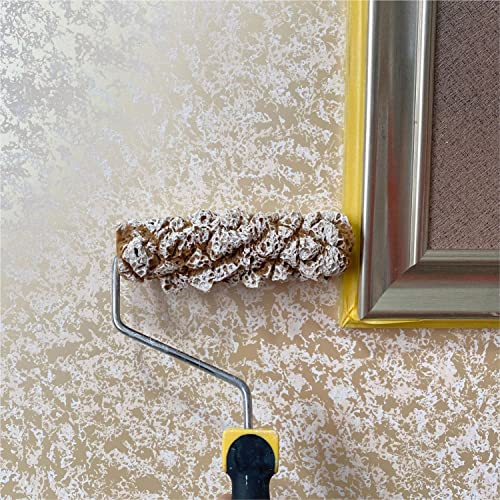 Hanroy Sponge Paint Roller Small 7" for Texture Painting Decorators Brush Tool, Fast and Easy Pattern Art Sponge Roller for Home Wall(RM488K) - Image 4