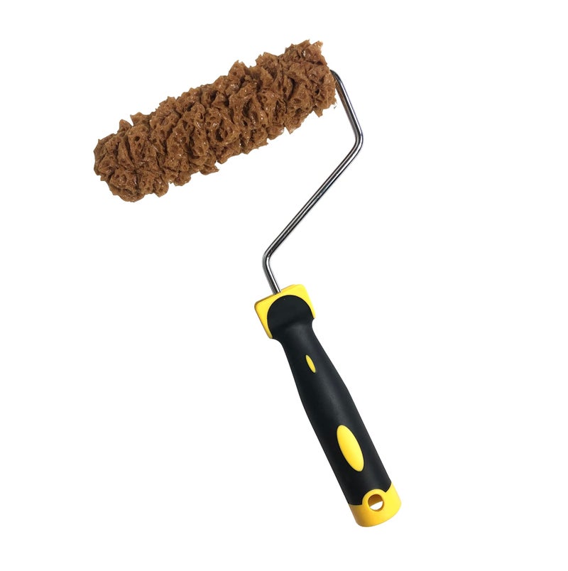 Hanroy Sponge Paint Roller Small 7" for Texture Painting Decorators Brush Tool, Fast and Easy Pattern Art Sponge Roller for Home Wall(RM488K) - Image 1
