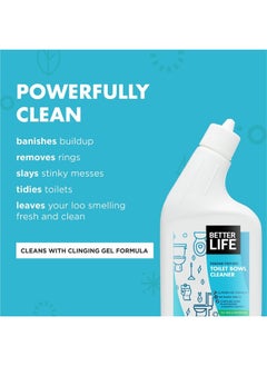 Better Life Natural Toilet Bowl Cleaner, Tea Tree & Peppermint Scent, 24 Fl Oz (Pack of 2)  - Image 2