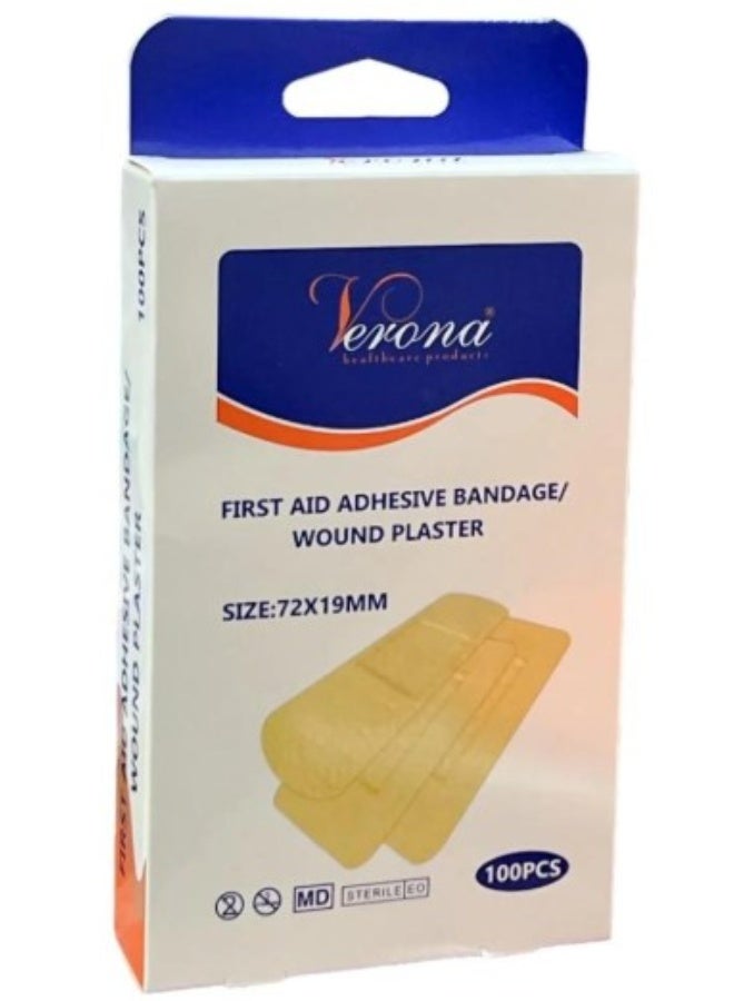 فيرونا لاصق جروح 100 حبه مقاس 72x19 فيرونا