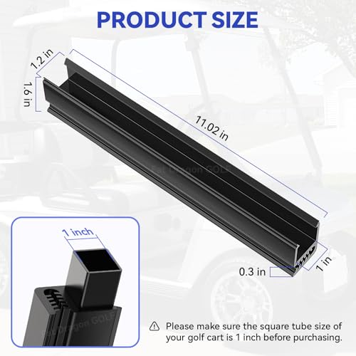 Panglong Golf Cart Windshield Clips-2PCS, Club Car Windshield Sash Clips for 1"x1" Tube, Suitable for Club Car DS, Precedent and Tempo Golf Cart, OEM#1014441-01 1021630-01(2Pcs) - Image 4