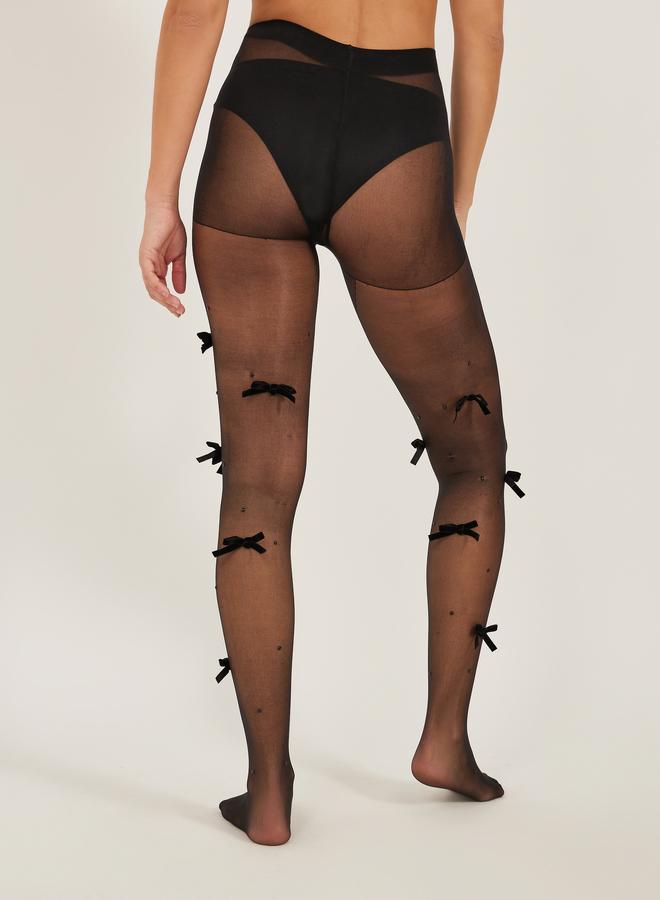 Styli Ribbon Detail Stockings - Image 3