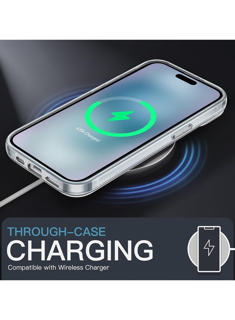 Mismo Clear Shockproof Case for iPhone 15 Plus – Ultra Thin Transparent TPU Cover, Anti-Scratch & Anti-Yellowing Crystal Clear Protective Bumper Case - Clear - Image 2