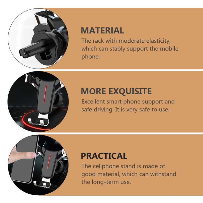 Universal Car Vent Phone Holder Mount Bracket Black Secure Grip Cradle For Driving - Image 5