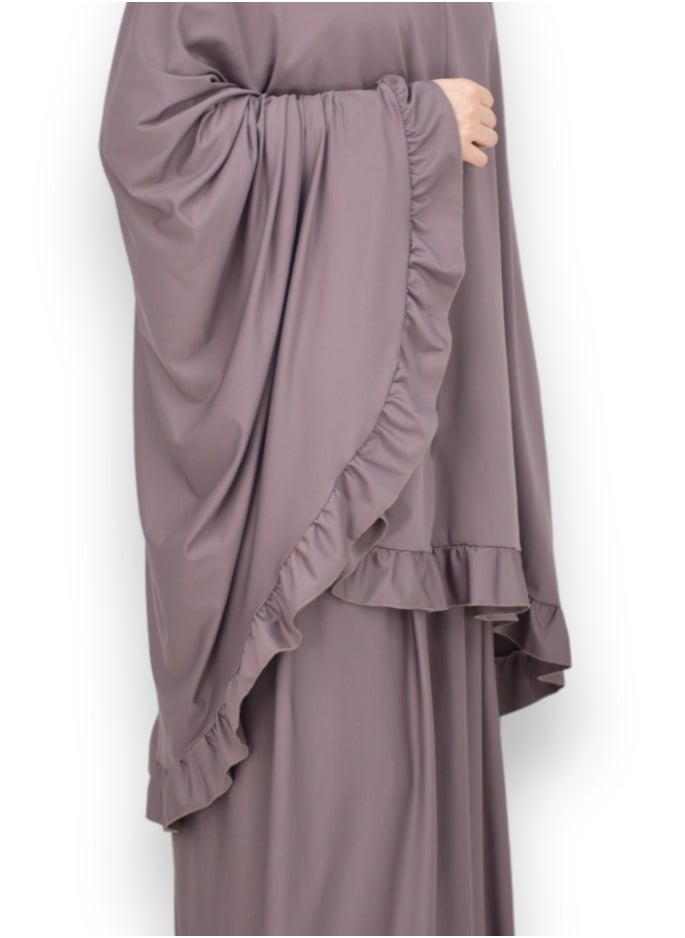 DAMAS COLLECTION - Two Piece Islamic prayer dress women the Long - Prayer Clothes for Women - Prayer Abaya For women - Jilbab 2 piece, Umrah essentials for women - Prayer set - Image 1