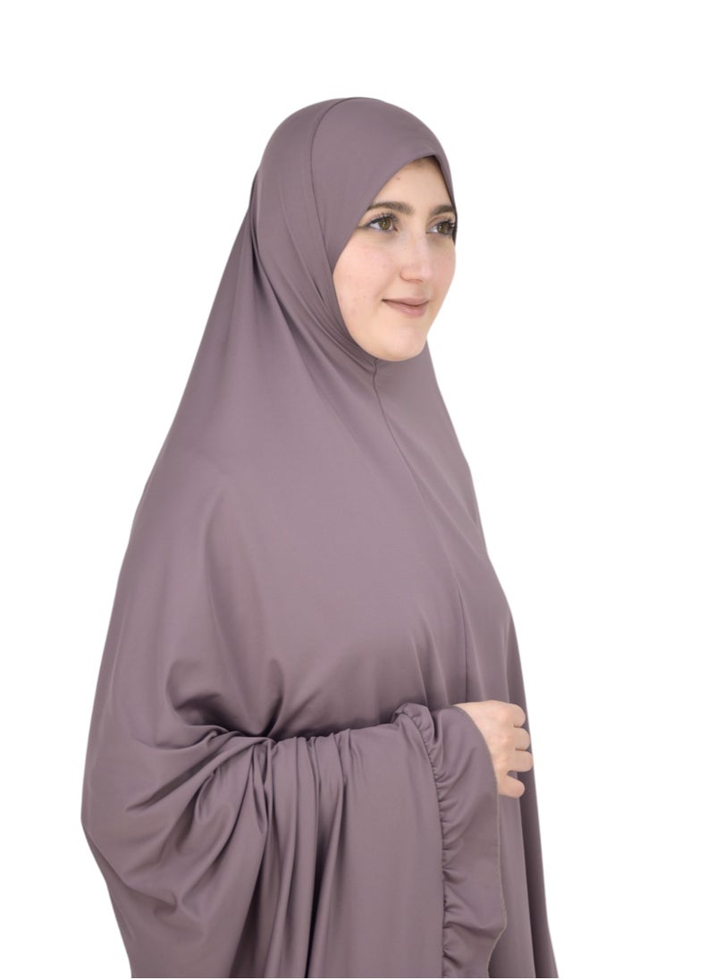 DAMAS COLLECTION - Two Piece Islamic prayer dress women the Long - Prayer Clothes for Women - Prayer Abaya For women - Jilbab 2 piece, Umrah essentials for women - Prayer set - Image 1