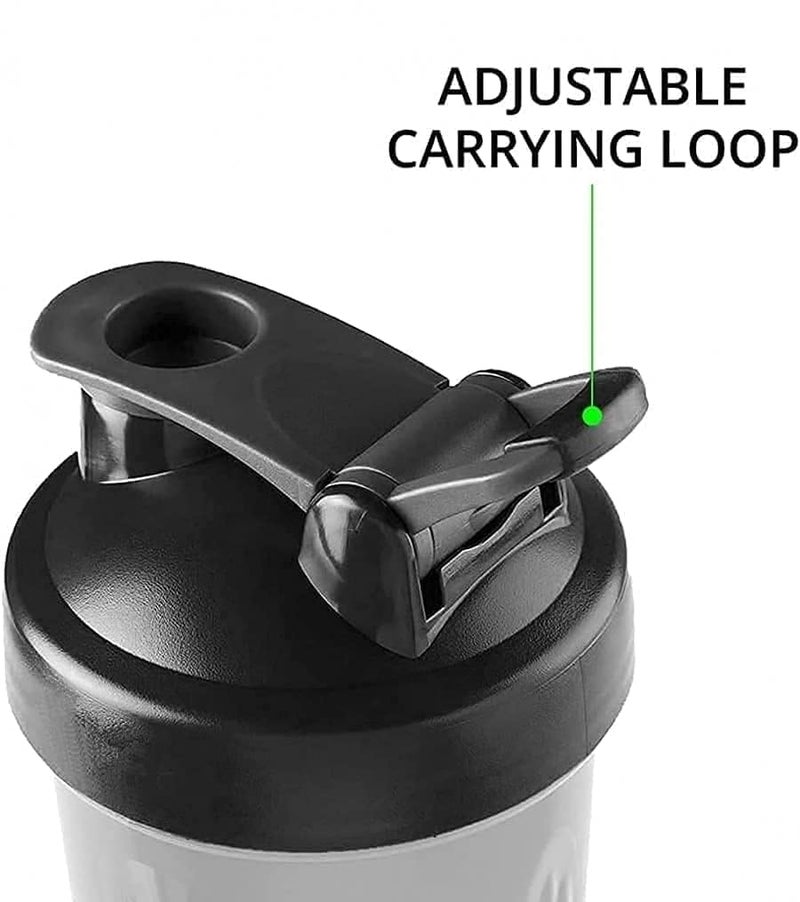 XML Water and Shaker Bottle for Men Women at Gym Cycling Walking Protein Shake Gym Sipper Bottle (600 ML) - Image 2