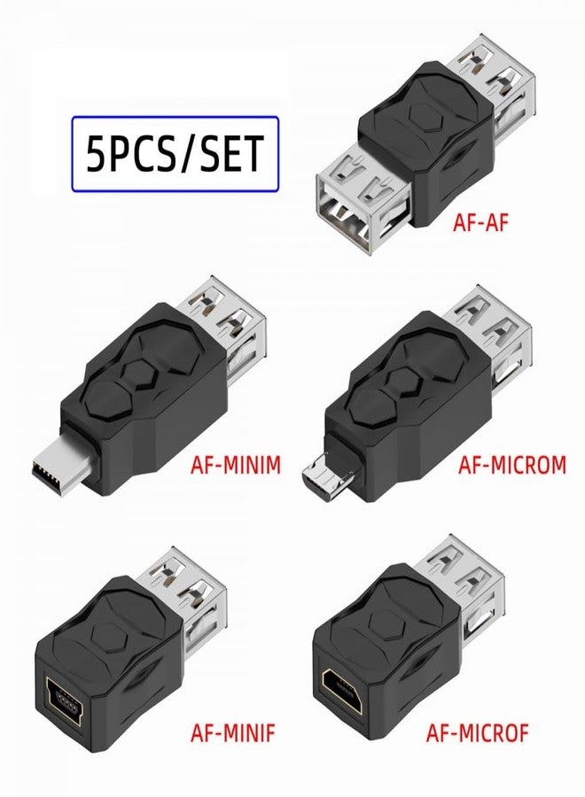 CY Adapter 5pcs/lot Micro USB 2.0 OTG Mini USB 5Pin Type-A Male to Female Data Charge Adapter - Image 2
