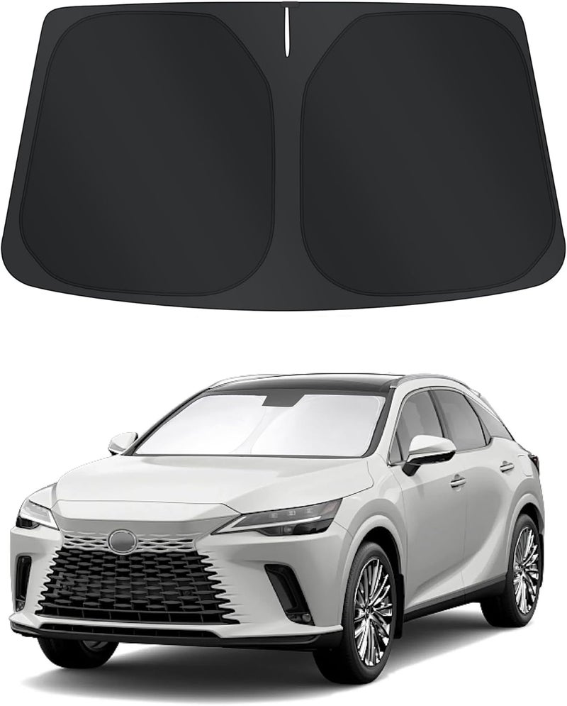 TINGLU Sun Shade for Lexus RX 2023 2024 2025 2026 Accessories Windshield Sun Shade Window Shade UV Rays Protection Sun Visor Cover with Steering Wheel Sunshade Storage Bag User tested optimized build - Image 1
