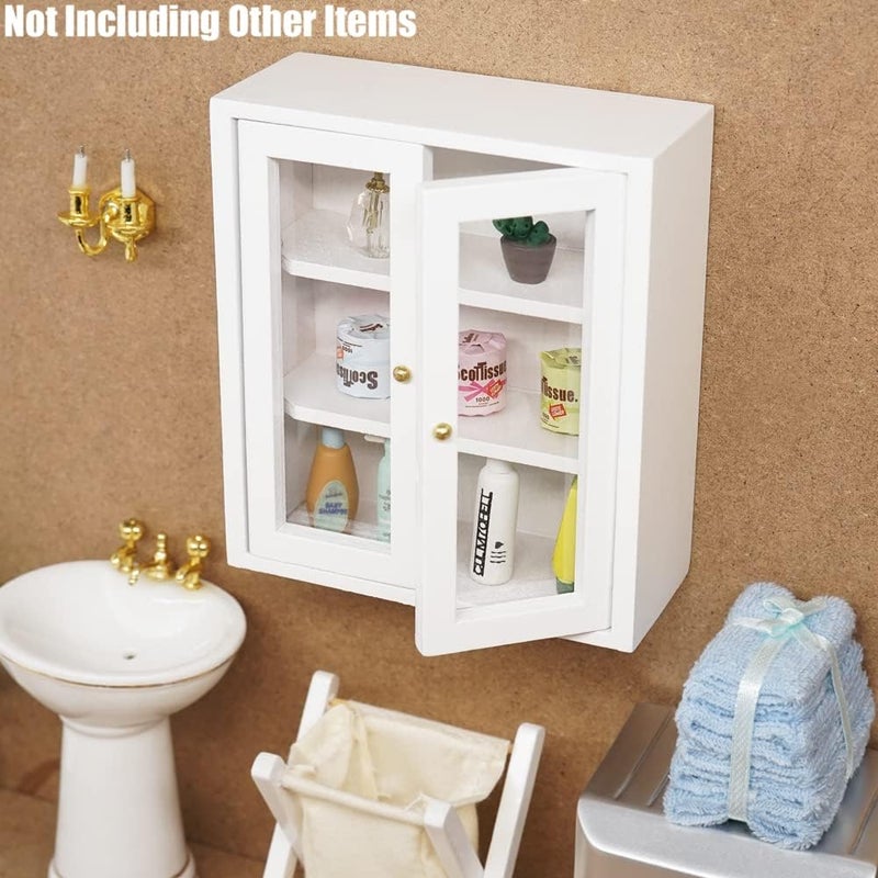 Odoria 1/12 Miniature Kitchen Upper Cabinet Dollhouse Furniture Accessories - Image 3