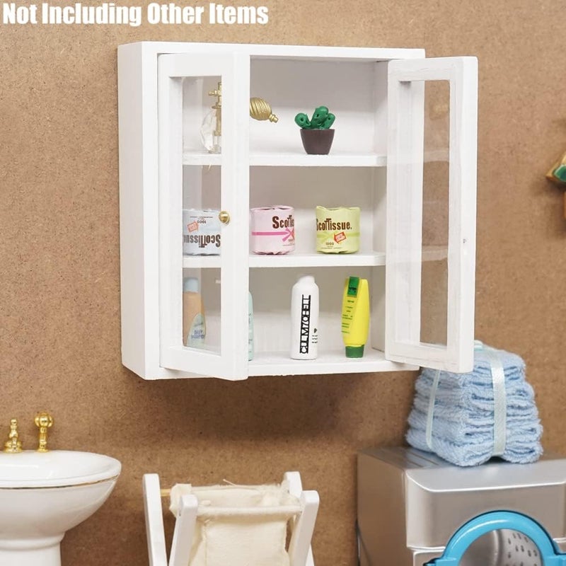 Odoria 1/12 Miniature Kitchen Upper Cabinet Dollhouse Furniture Accessories - Image 2