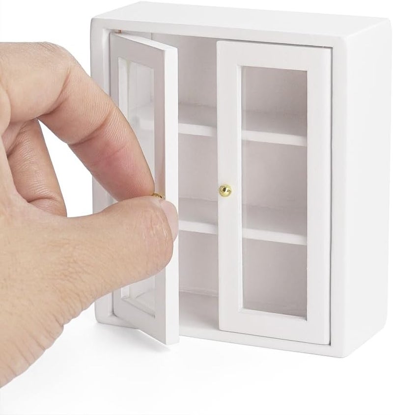 Odoria 1/12 Miniature Kitchen Upper Cabinet Dollhouse Furniture Accessories - Image 1