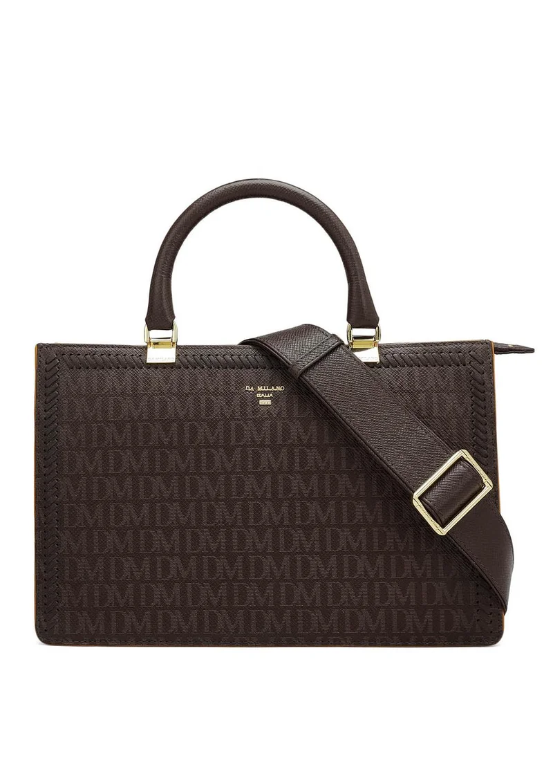 Genuine Leather Brown Satchel Bag
