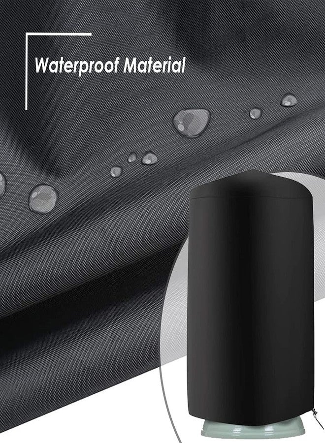 COOSOO غطاء نافورة مقاوم للماء والغبار من COOSOO، مناسب لفصل الشتاء، مزود برباط مطاطي قابل للقفل، مناسب لنافورة الحديقة الخارجية، مقاوم للعوامل الجوية. - Image 2