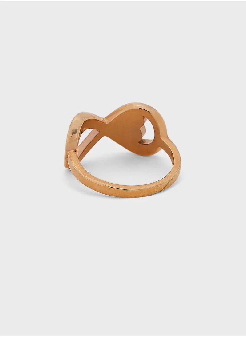 GUESS R-Mini Infinity&Heart Ring