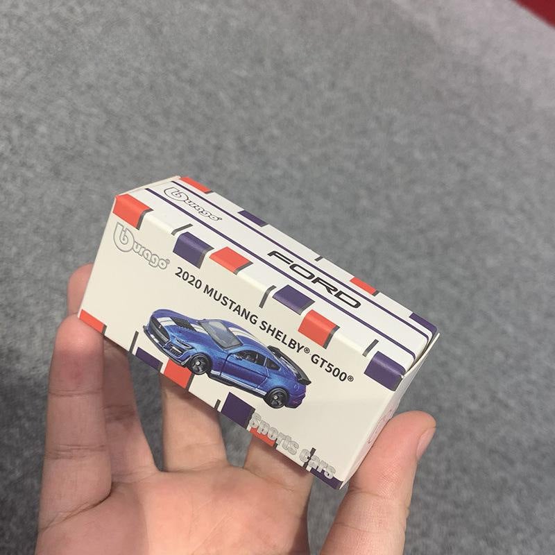 Beimeigao 1:64 Alloy Bugatti Model Car 2022 Mustang Shelby GT500 Blue 