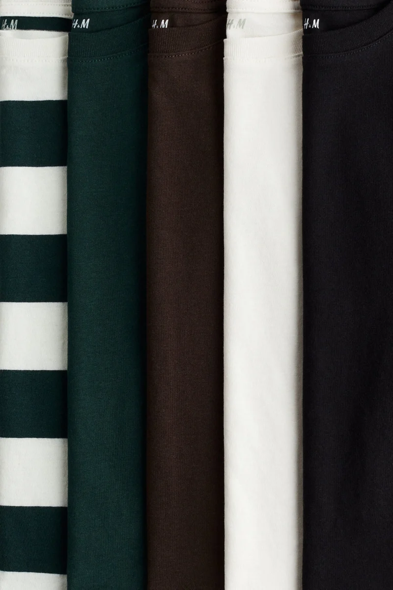 H&M 5-pack cotton jersey tops