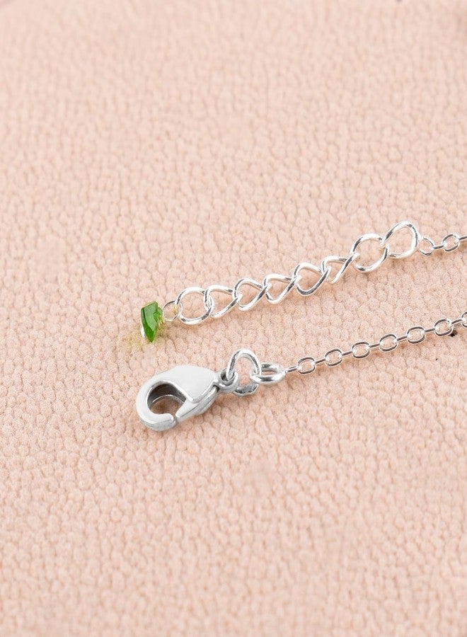 يانارا أساور ديوبسيد كروم للنساء، مرصعة بأحجار كريمة طبيعية، حجر بخت شهر يونيو، مطلية بالفضة، سلسلة قابلة للتعديل من 7 إلى 8 بوصات، مرصعة بكريستالات الشاكرا، هدايا عصرية لعيد ميلادها - Image 5