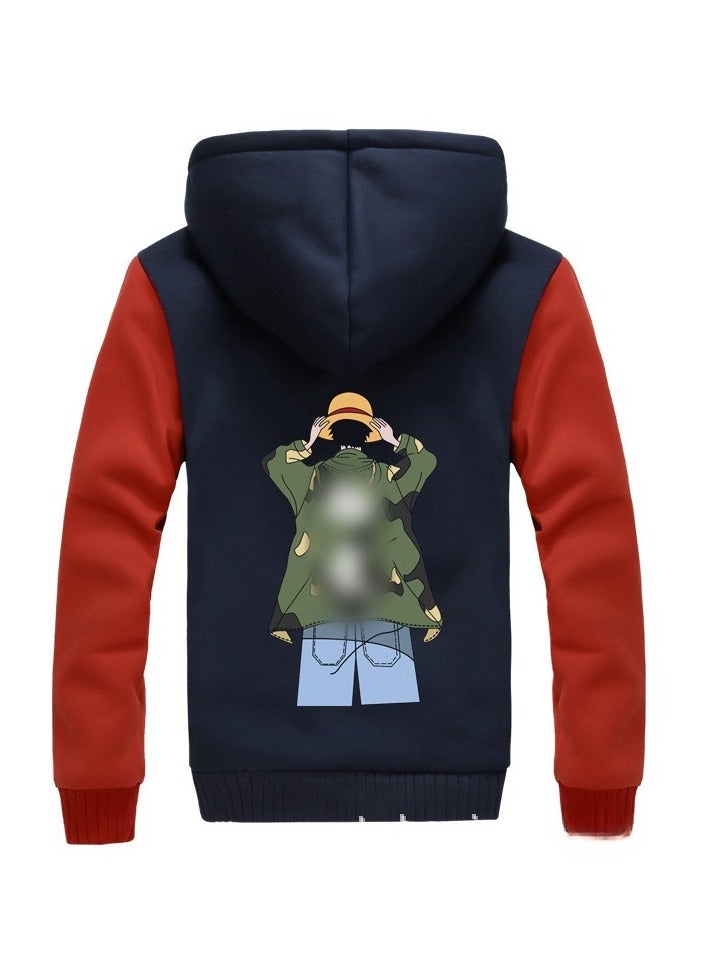 KUYING New One Piece Printed Zipper Sweatshirt Casual Sportswear  - Image 1