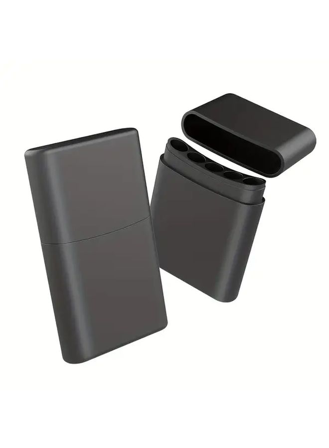 Blue 4 Hole King Size Cone Holder Case Lightweight Durable Metal Storage Box With Secure Lid - Image 1