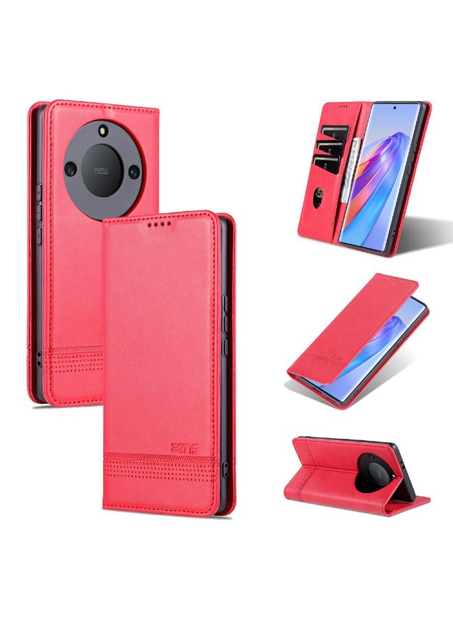 The Bros Case For Honor X40 Magnetic Calf Texture Leather Phone Case