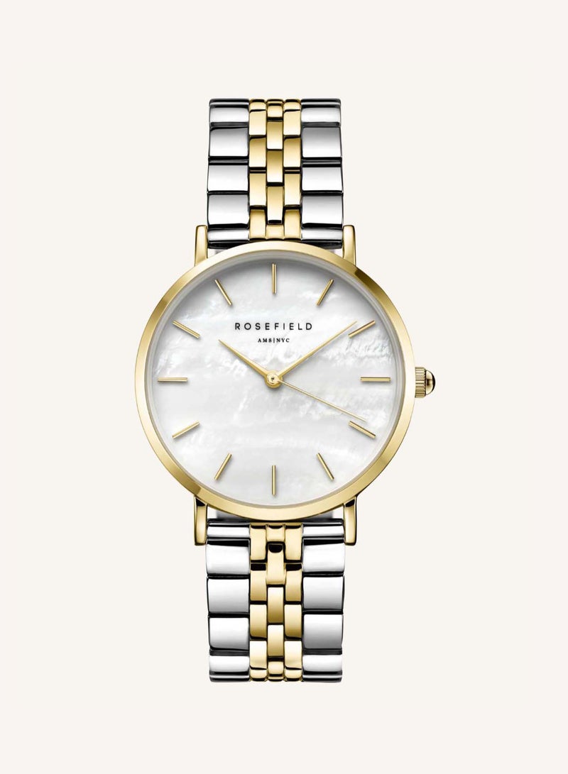 روزفيلد ساعة يد روزفيلد روزفيلد أبر إيست سايد موب موب فضي ذهبي دوتون نسائي - Image 1