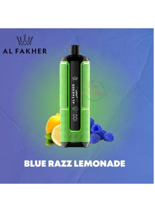 AL FAKHER CROWN BAR HYPERMAX BIG CLOUD VAPE 15000 PUFFS 6MG - BLUE RAZZ LEMONADE Disposable Vape - Image 2