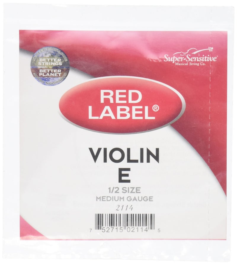 Super Sensitive 2114 Coated Steel Violin Strings, Custom - Image 1