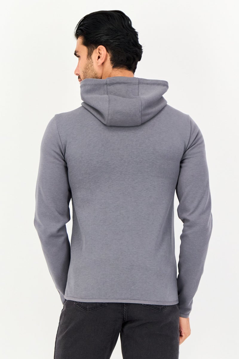 Celio Men Quilted Puffer Jacket, Grey - Image 2