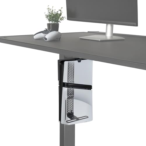 Glistco Vertical Stealth Mount for PS5 PS5 Slim PS5 Pro Under Desk Mount for SpaceSaving Vertical Desk Mount for Secure and Stable Console Placement - Image 1