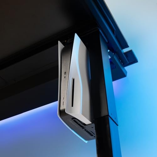 Glistco Vertical Stealth Mount for PS5 PS5 Slim PS5 Pro Under Desk Mount for SpaceSaving Vertical Desk Mount for Secure and Stable Console Placement - Image 3