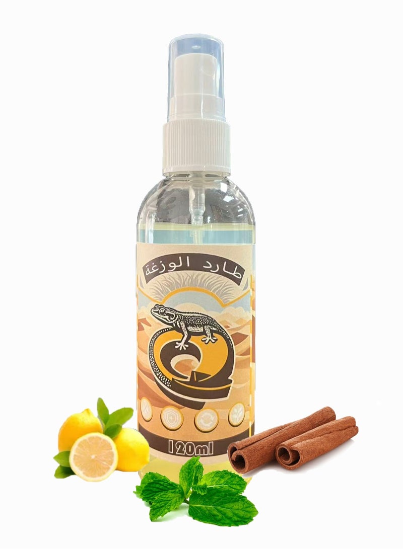 جيكو بخاخ طارد للوزغ - تركيبة تدوم طويلاً، يطرد الوزغ والآفات بفعالية، مناسب للمنزل/المطبخ، مناسب لمجموعة متنوعة من طاردات الحشرات (العناكب والصراصير والنمل)، سهل الرش - 120 مل - Image 1