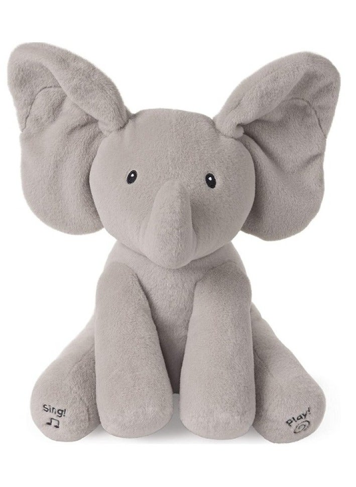 غاند GUND Animated Flappy the Elephant Stuffed Animal Plush, Grey, 30.5 cm - Image 1