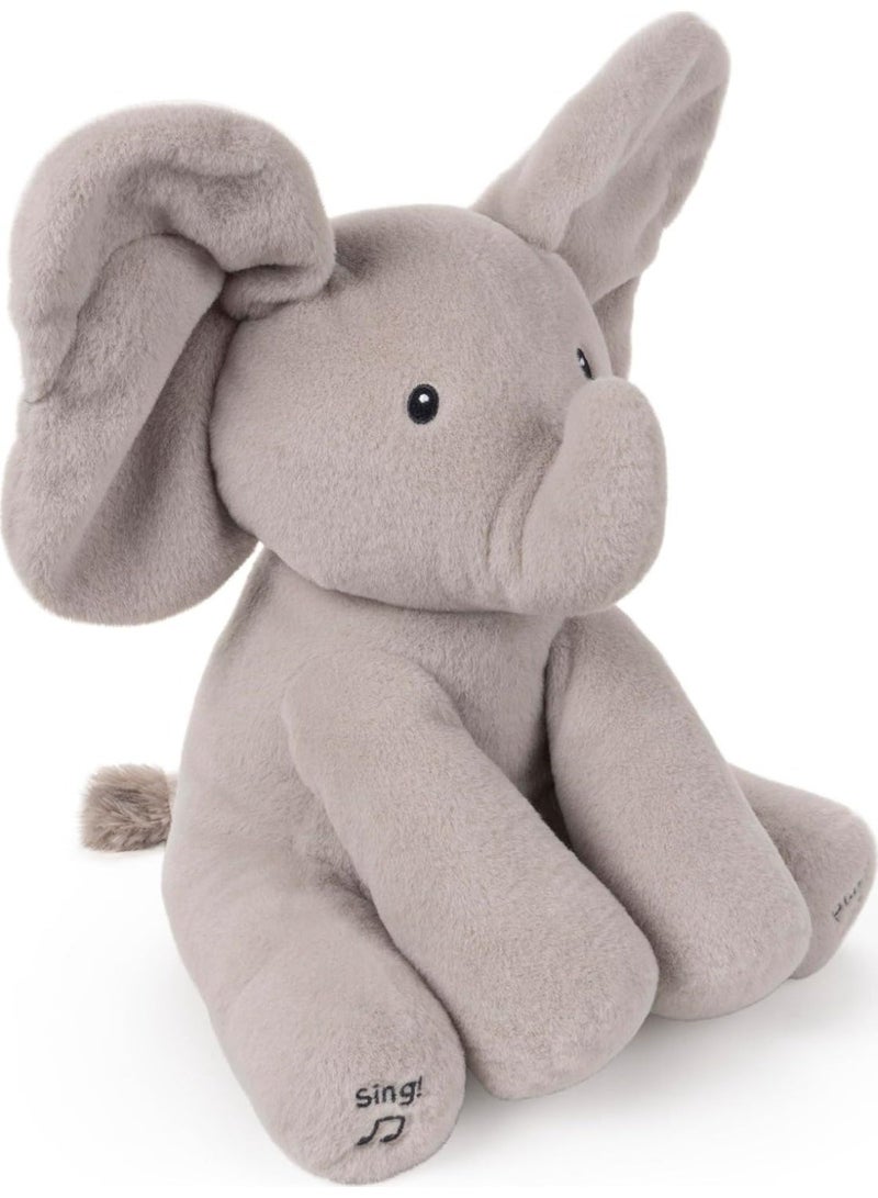 غاند GUND Animated Flappy the Elephant Stuffed Animal Plush, Grey, 30.5 cm - Image 3