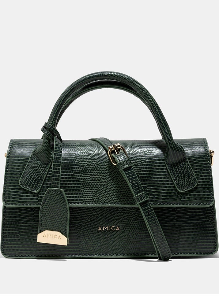 AMICA Mia Structured Mini Bag - Teal Green - Image 1