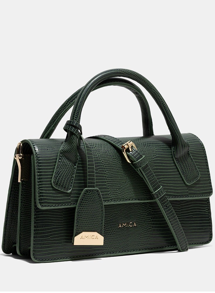 AMICA Mia Structured Mini Bag - Teal Green - Image 2
