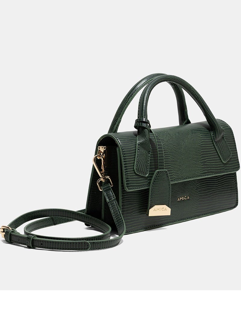 AMICA Mia Structured Mini Bag - Teal Green - Image 4
