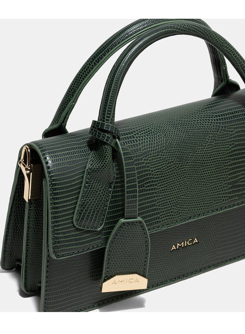 AMICA Mia Structured Mini Bag - Teal Green - Image 5
