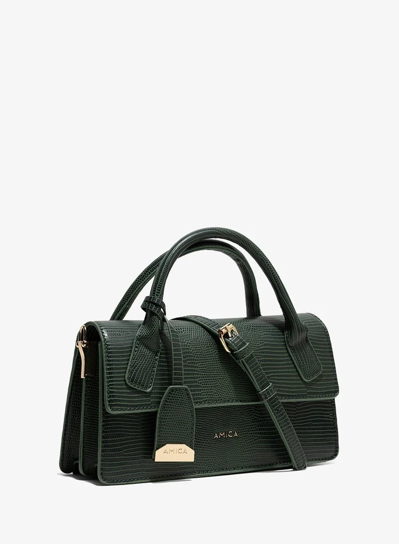 أميكا AMICA Mia Structured Mini Bag - Teal Green